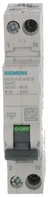 Siemens Gaisro kibirkšties detektorius AFDD-MCB-Combination 230V, 6kA, 1+N, B, 16A Compact (1MW) 5SV6016-6KK16
