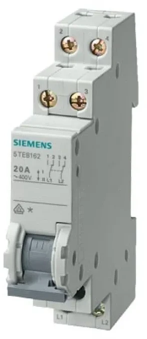 Siemens modulinis valdymo jungiklis 2 padėčių (I-II) 230V AC 20A 1CO 5TE8161