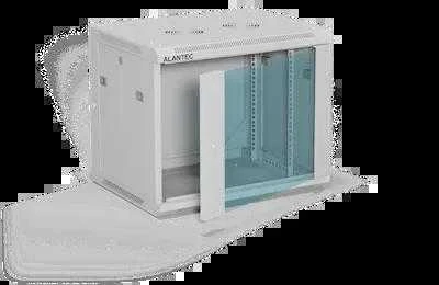 a-lan ALANTEC 19" 9U 600x450 sieninė spintelė, pilka