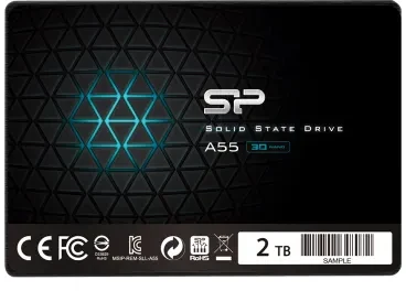 Kietasis diskas SILICON POWER KOMPIUTERIŲ IR RYŠIŲ ĮRANGA SILICON POWER SSD Ace A55 2TB 2.5" SATA III 6GB/s 560/530 MB/s