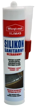 Quantec SANITARINIS SILIKONAS SSA-310-BB UŽTAISAS 310&nbsp;ml BESPALVIS WKRĘT-MET KLIMAS