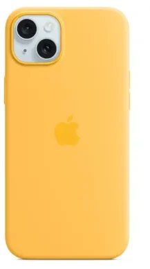 APPLE SILIKONINIS DĖKLAS MWNF3ZM/A IPHONE 15 PLUS SUNSHINE ATIDARYTA PAKUOTĖ
