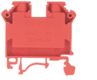 Simet 11421311 2 laidų bėgio jungtis 6mm raudona NAUJA ZSG1-6.0N 11421311