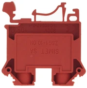 Simet 11521311 2 laidų šynų gnybtų blokas 10 mm2 raudonas NAUJAS ZSG1-10.0Nc 11521311