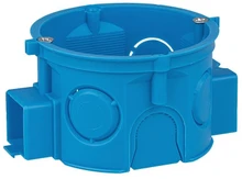 Simet 34068203 Dėžutės formos plokštelė 60 mm, sriegis 41 mm, su varžtais, mėlyna, S60Kw 34068203