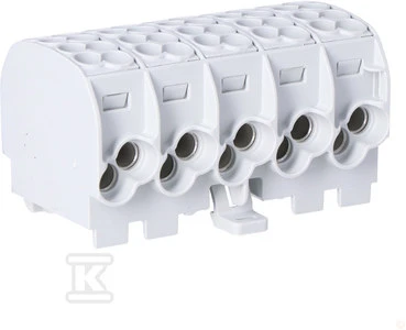 Simet Paskirstymo blokas - atšaka Al/Cu 80150 SIMBLOCK pilkas SCB 25-5X 81500002