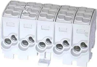Simet Paskirstymo blokas - atšaka Al/Cu 80150 SIMBLOCK pilkas SCB 25-5X 81500002