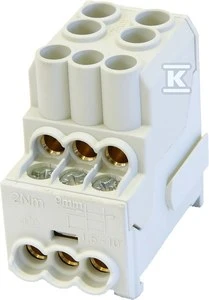 Simet Paskirstymo blokas Al/Cu SDB 100 (80010) SIMBLOCK pilka 81601002