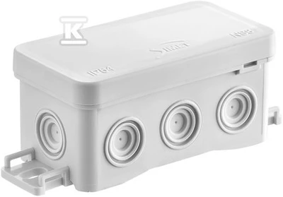 Simet Wall dėžutė 45x40x85mm su integruota riebokšle, savaime užsifiksuojanti FASTBOX serija pilka IP54 NS8 35357102