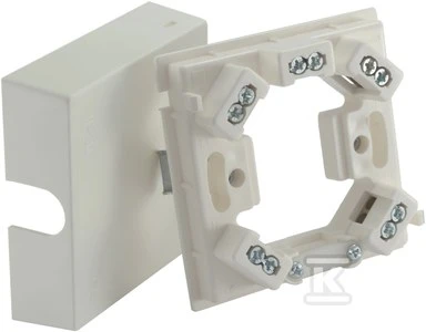 Simet Elektros pajungimo dėžutė viryklėms 80x80x25mm 5 gnybtai 6mm2 balta HAD01 35350206