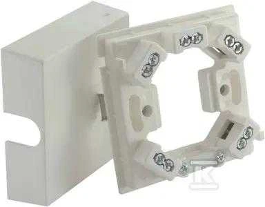 Simet Elektros pajungimo dėžutė viryklėms 80x80x25mm 5 gnybtai 6mm2 balta HAD01 35350206