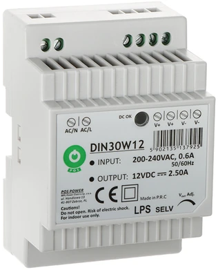 Mojeledy 30W LED Maitinimo šaltinis POS DIN30W12