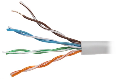 Metacon Tinklo kabelis UTP 1m be antgalių Cat5e, skirtas patalpoms, varinis