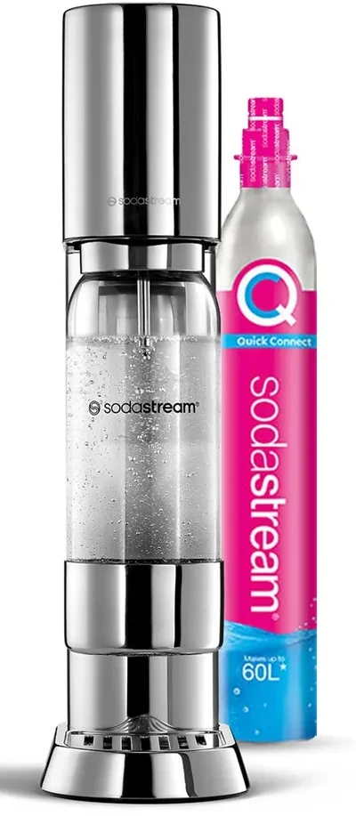 Gazuotų gėrimų gaminimo aparatas SodaStream Enso, nerūdijančio plieno spalvos