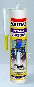 Soudal AUKŠTOS TEMPERATŪROS SILIKONAS. RAUDONA 280ml