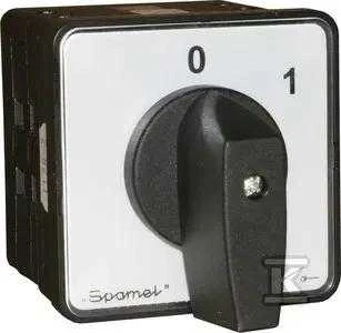 Spamel jungiklis 0-1 4P 63A, pritvirtintas prie skydelio - SK63-2.8210P03