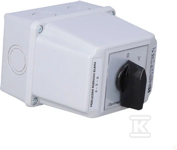 Spamel Three-phase starter perjungiklis 0- Y- ← 63A būsto - ŁK63-4.831OB3