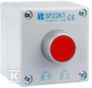 Spamel 1 skylutė Raudona 1R pilka IP65 1x M20 membranA (SP22K1\ 02-1)