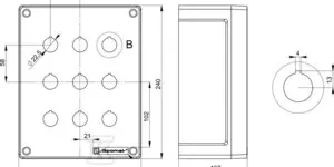 Spamel 3x3 Hole Multi Hole Cassette (SP22K9)
