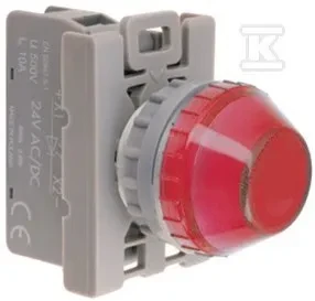 Spamel signalinė lemputė 22mm raudona
