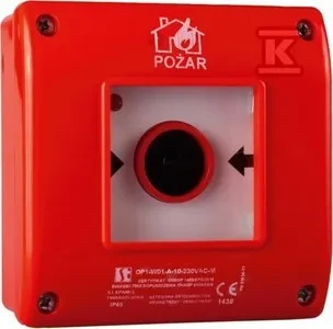 Spamel Kontaktai 1Z + LED 230V AC (OP1-W01-B\ 10- 230)