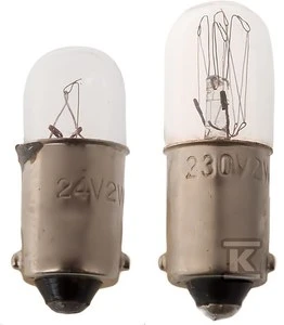 Spamel Signalinė lemputė 2W BA9S 230V geltona BA9S\ 230V