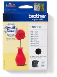 Brother LC-121BK rašalo kasetė, Juodas