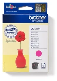 Rašalo kasetė Brother LC-121M, purpurinė