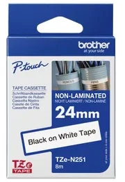 Brother Brolis | TZe-N251 ženklinimo juostos kasetė | Juodas ant Balto | TZe | 8 m