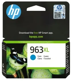 Spausdintuvas Hewlett Packard (HP) HP 963XL didelio našumo žalsvai mėlyna originali rašalo kasetė