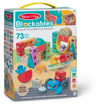SPN Melissa Doug - Blockables konstravimo rinkinys miestelis (806012)