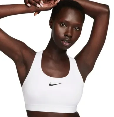 Nike sportinė liemenėlė Swoosh Medium Support, balta