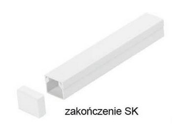 STASIŃSKI SP. Z O.O. Elektros instaliacijos juostelių priedai, baigimas BALTA SK 20x14 (1 vnt.)