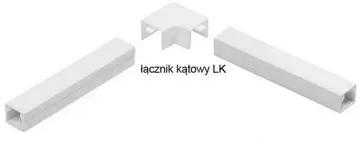 STASIŃSKI SP. Z O.O. Priedai elektros instaliacijos juostoms, kampinė jungtis BALTA LK 35x18 (1 vnt.)
