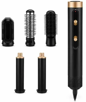 StayBeauty by Extralink M-17934 | Lokówko-džiovyklė szczotka termiczna 5w1 | su jonizacją, 1000W, regulacja, 5 nasadek