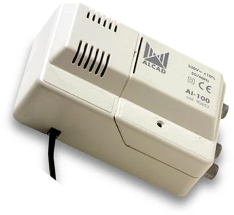 Alcad AI-100 VHF-UHF 1in/2out plačiajuostis stiprintuvas