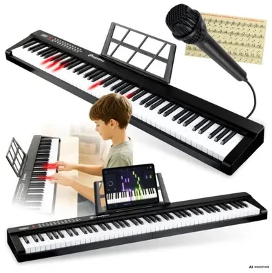 SUPRIMO P-881 BK pianino cyfrowe przenośne juoda