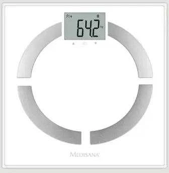 Medisana BS 444 kūno analizės svarstyklės, nerūdijančio plieno, Bluetooth | Medisana | BS 444 | Automatinis išjungimas | Kūno riebalų analizė | Kūno masės indekso (KMI) matavimas | Kūno vandens procentas | Kaulų masės analizė | Maksimalus svoris (keliamoji galia) 180 kg | Atminties funkcija | Keli vartotojai | Kūno skalė