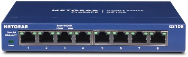 Šakotuvas SWITCH NETGEAR GS108GE