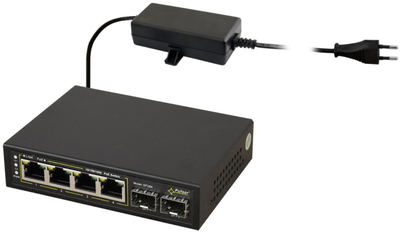 Šakotuvas Jungiklis POE 4+2SFP PULSAR SFG64