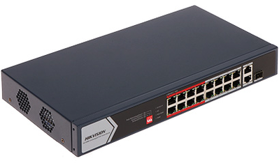 Šakotuvas SWITCH POE DS-3E0318P-E/M(C) 16 PRIEVADŲ SFP Hikvision