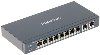 Šakotuvas SWITCH POE DS-3E1310HP-EI 8 PRIEVADŲ Hikvision