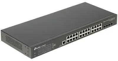 Šakotuvas TP-LINK | 24 prievadų 10/100/1000 Mbps stalinio kompiuterio tinklo jungiklis | SG3428X | Tvarkoma L2+ | Montuojamas ant stovo | SFP+ jungtys kiekis 4 | Maitinimo tipas Išorinis