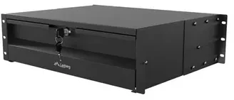 Lanberg stalčius 19" 3U 360mm juoda spintelėms
