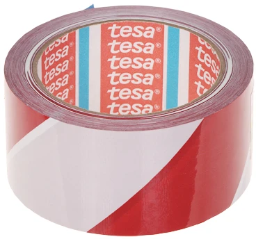 tesa SIGNAL JUOSTA BALTA-RAUDONA 66m50mm