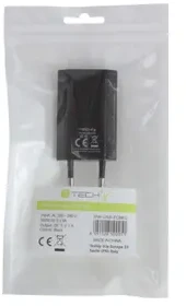Techly IPW-USB-ECBKG mobiliojo įrenginio kroviklis Vidaus Juoda