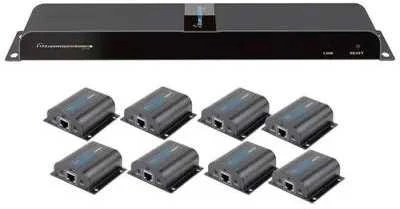 Techly 028207 plėstuvo skirstytuvas HDMI 1x8 1080p 60Hz po skrętce Cat6, iki 40m