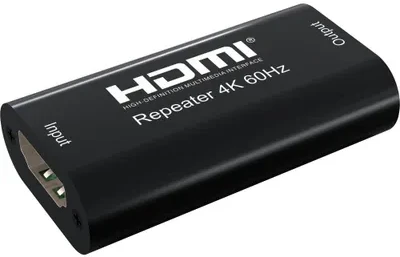 Techly IDATA HDMI2-RIP4KT vaizdo ir garso signalų ilgintuvas AV kartotuvas Juoda