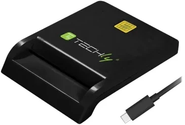 Atminties kortelė Skaitytuvas Techly Techly Skaitytuvas Kart Stykowych Smart Card USB-C