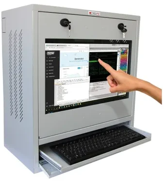 TECHLY PC LCD monitorius ir klaviatūros saugos spintelė 22 colių Pilkas